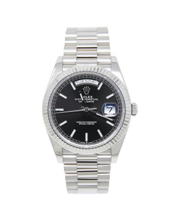 Rolex Day-Date 228239 Black 18k White Gold