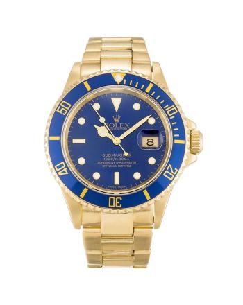 Rolex Submariner Blue Dial 16618 Mens 40MM