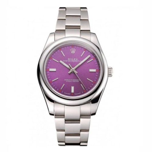 Rolex Oyster Perpetual Red Grape Dial  Men 41MM